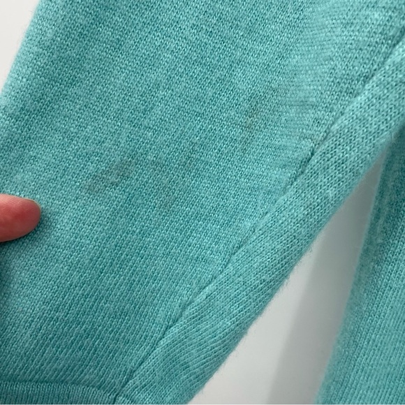 Boden Wool & Cashmere Blend Sweater | Crewneck | Teal | Size 8 - Picture 3 of 11
